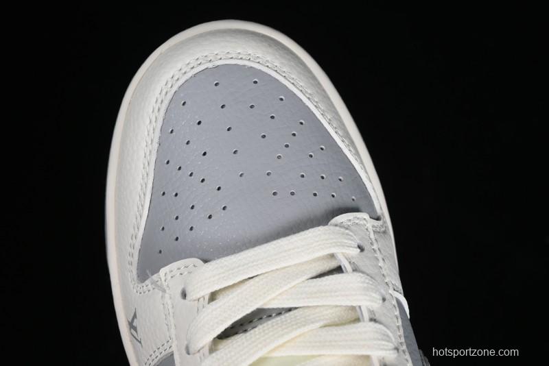 Nike SB Dunk Low LV Collaboration - Beige Silver Gray Anniversary High-End Custom Low-Top Casual Skate Shoes - BB8766-210