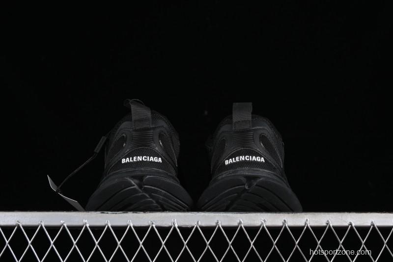 Balenciaga Circuit Lightweight Distressed Print Round Toe Fashion Casual Sneakers - WFLGY1000