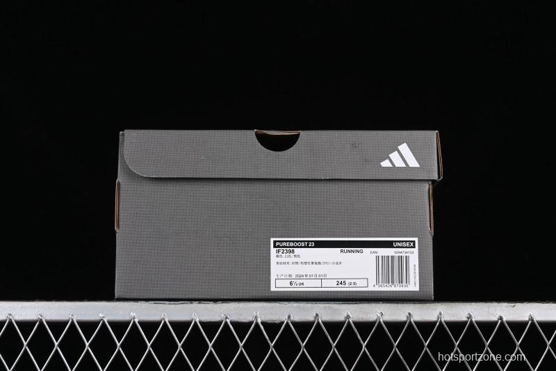 Adidas Pureboost 23 Running Shoes Lightweight Breathable with Full-Length BOOST Cushion - IF2398