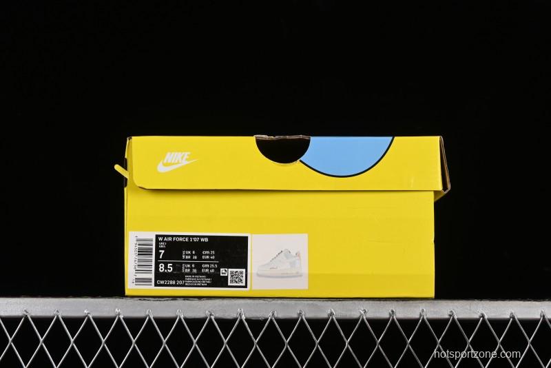 Nike Air Force 1 '07 Low x Kaws Casual Sneakers with Full-Length Air Cushion - CW2288-207