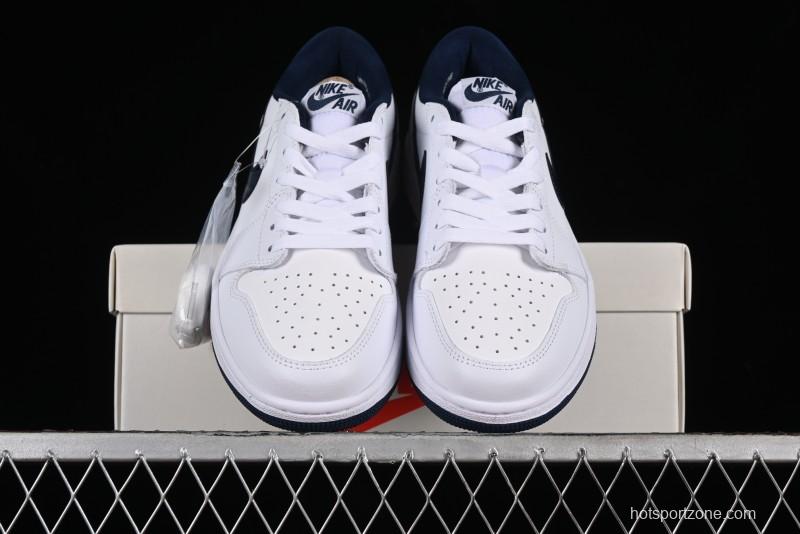 Nike Air Jordan 1 Low '85 Metallic Blue Retro Sneakers - FB9933-141