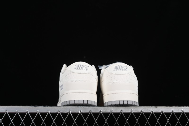 Nike SB Dunk Low Supreme Collaboration - Classic Beige Gray Anniversary High-End Custom Low-Top Casual Skate Shoes - XX8888-001