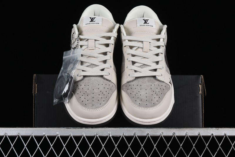 Nike Dunk Low LV Collaboration High-End Custom SB Low-Top Casual Skate Shoes - FC1688-400
