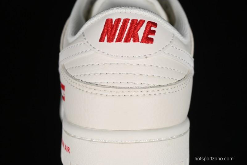 Nike SB Dunk Low Supreme Collaboration - Off-White Swoosh Anniversary High-End Custom Low-Top Casual Skate Shoes - SJ2068-267