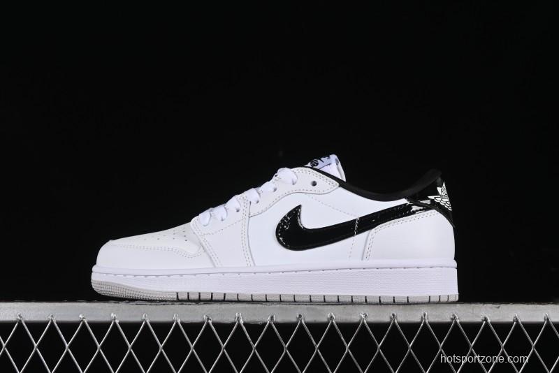 Nike Air Jordan 1 Low '85 Metallic Black White Blue - FB9933-102