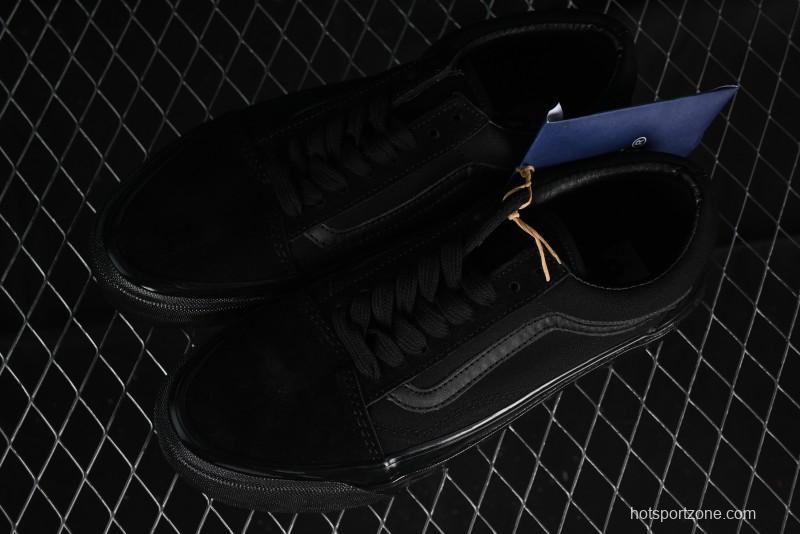 Vans Old Skool Premium Black Suede Retro Skate Shoes - VN000CXTBKA