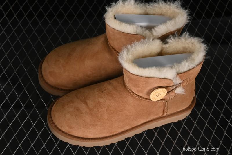 UGG Mini Bailey Button II Classic Short Boots with Wooden Button - 1016422