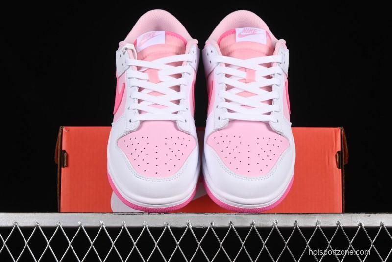 Nike SB Dunk Low Glacier Pink Low-Top Casual Skateboarding Shoes - HQ1181-661