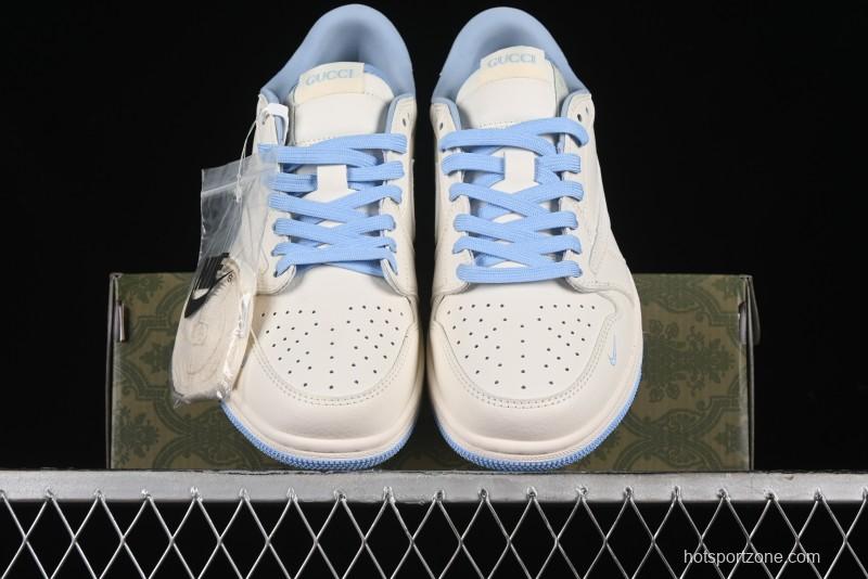 Nike Travis Scott x Fragment Design x Air Jordan 1 Low OG SP AJ1 Low Top Casual Sneakers - DM6688-608