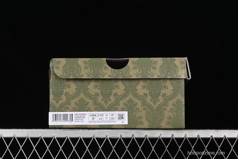 Nike Travis Scott x Fragment Design x Air Jordan 1 Low OG SP AJ1 Retro Sneakers - SJ2068-107