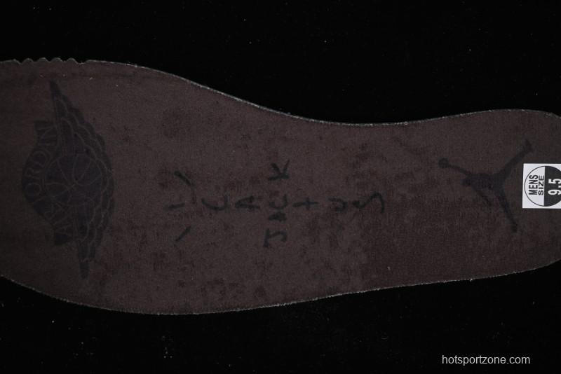 Nike Travis Scott x Air Jordan 1 Low OG AJ1 Reverse Swoosh Sneakers - DM7866-202