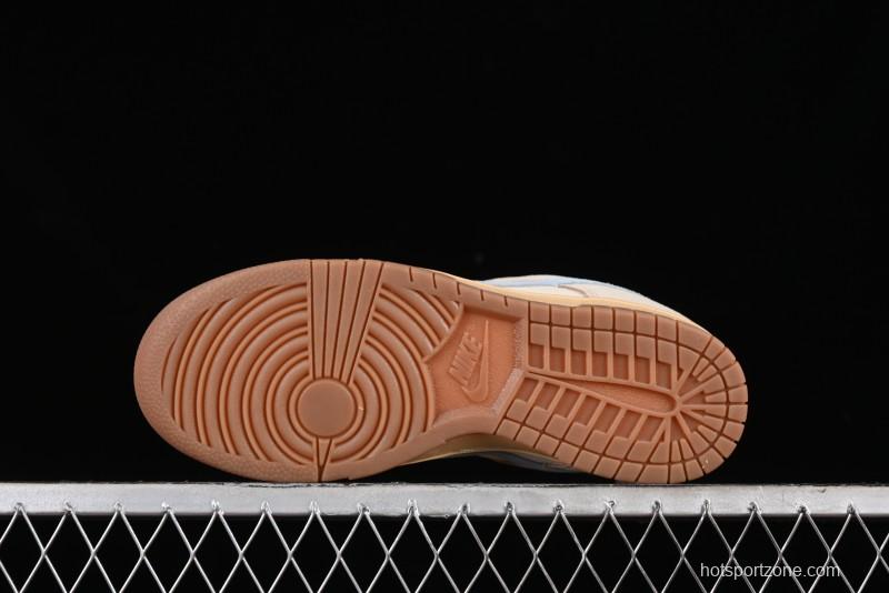 Nike Dunk Low SB Sanddrift Blue Vintage Suede and Light Blue Accent Casual Skate Shoes - HF0106-100