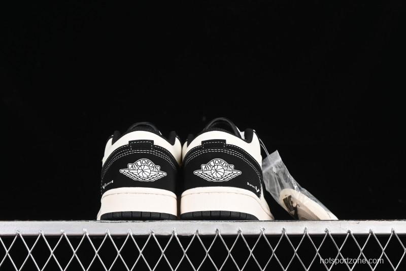 Nike Air Jordan 1 Low AJ1 Marvel Collaboration - Batman Custom High-End Low-Top Basketball Shoes - SJ6650-011