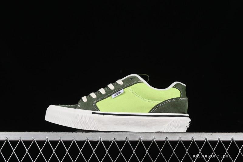 Vans Chukka Push Low-Top Skate Shoes with Slip-Resistant Sole in Apple Green - VN0008ZE08P