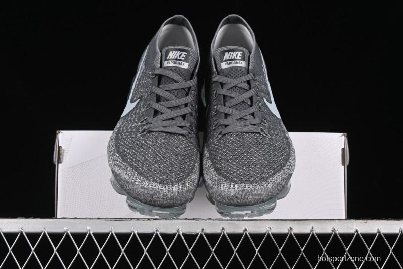 Nike Vapormax Flyknit Breathable Casual Running Shoes with Full-Length Air Cushion - 849557-002