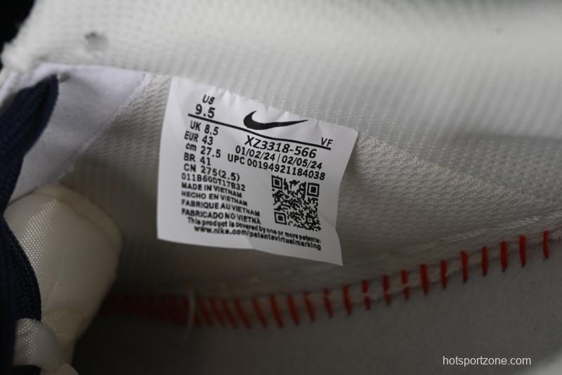 Nike Air Force 1 '07 Low Stussy Collaboration - Blue Red Print Low-Top Casual Sneakers - XZ3318-566