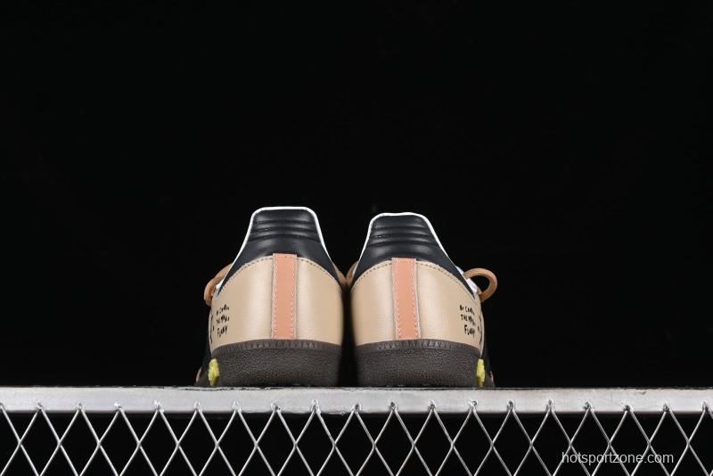 Adidas Originals Samba OG Low-Top Casual Sneakers with Panda Prank Retro Design - IG1025