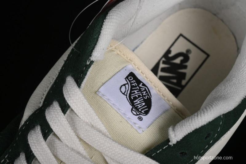 Vans Knu-Skool High Street American Retro Canvas Skate Shoes in Black Green - VN000CSQW3Z