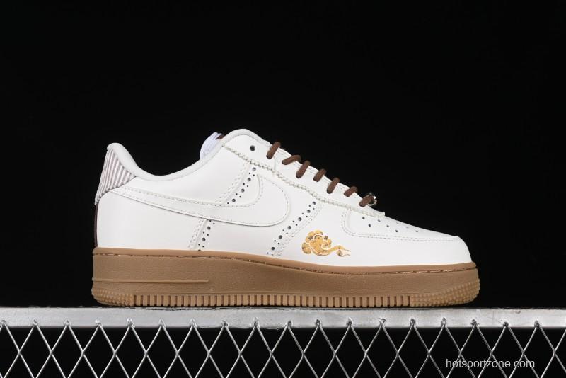 Nike Air Force 1 '07 Low "Open Cirrus" Black Myth Wukong Theme Casual Sneakers - FV3700-211