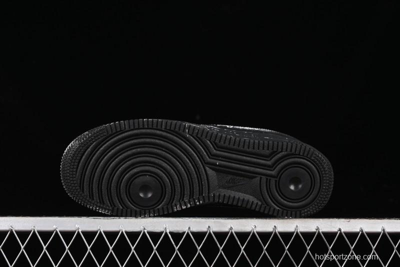Nike Air Force 1 '07 Low Graffiti Black Silver Anime Hand-Painted Casual Sneakers - CW2288-012