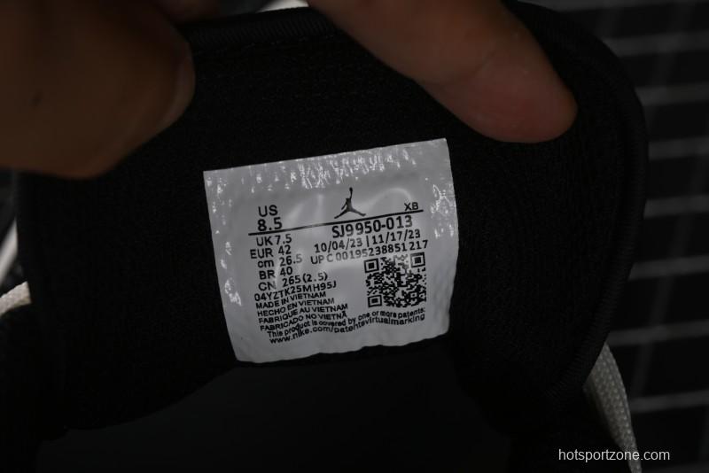 Nike Air Jordan 1 Low AJ1 x Violent Bear Collaboration - Black Beige Mark Line Custom Retro Basketball Shoes - SJ9950-013