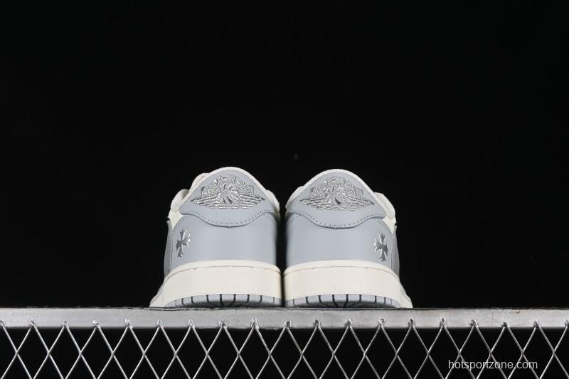 Nike Travis Scott x Fragment Design x Air Jordan 1 Low OG SP AJ1 Retro Sneakers - DM7866-016