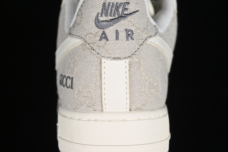 Nike Air Force 1 '07 Low Gucci Collaboration - Ash Grey Low-Top Casual Sneakers BB9577-102
