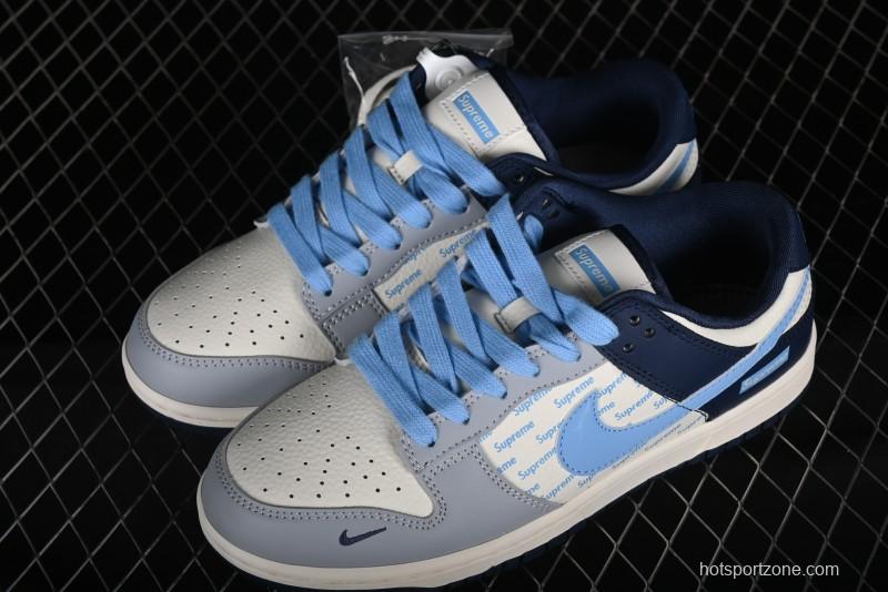 Nike SB Dunk Low Supreme Collaboration - Anniversary Edition High-End Custom Low-Top Casual Skate Shoes - CF3688-009