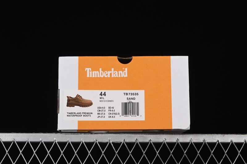 Timberland Low-Top Casual Shoes for Men - Italian Oil-Grained Leather with Anti-Slip Rubber Sole - TB73535SAND