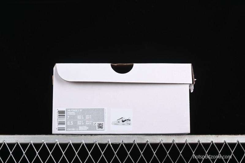 Nike Air Force 1 '07 Low Custom Hand-Painted 2D Theme with Broken Three-Hook Shadow and Strap - CW2288-111