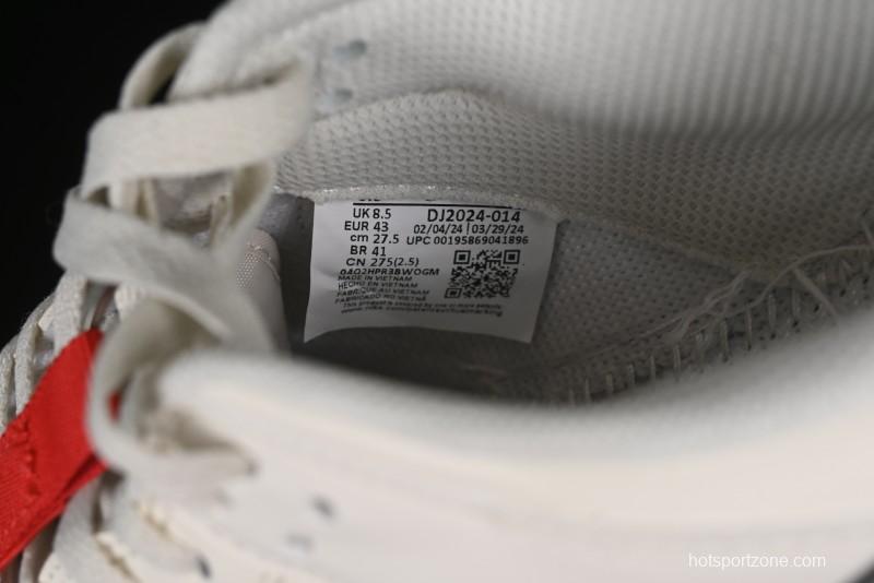 Nike SB Dunk Low Supreme Collaboration - Beige Grey Swoosh Anniversary Customized Low-Top Casual Skate Shoes - DJ2024-014