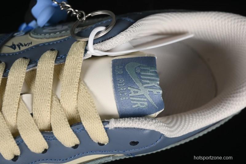 Nike Air Force 1 Low "Ghost Fire Clown" Halloween Themed Casual Sneakers - XL2321-333