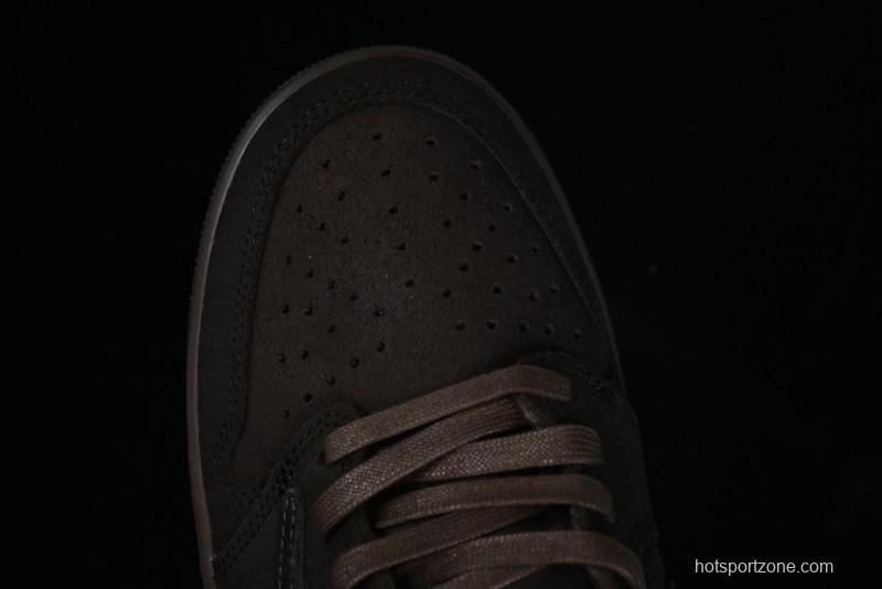 Nike Travis Scott x Air Jordan 1 Low OG AJ1 Collaboration Reverse Swoosh Sneakers - DM7866-202