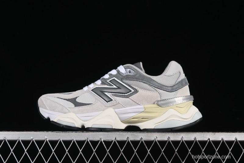 New Balance 9060 Retro Casual Running Sneakers with ABZORB Cushioning Technology - U9060GRY