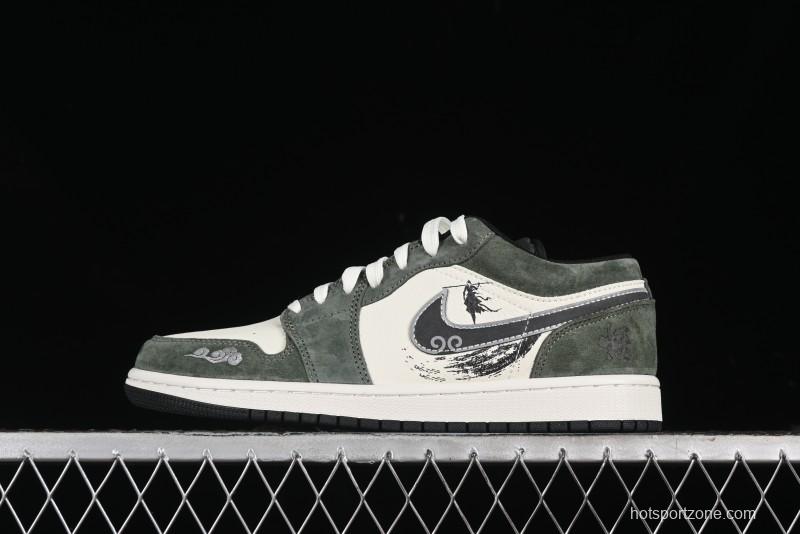 Nike Air Jordan 1 Low Retro Basketball Shoes Custom Wukong Edition - DC2024-031