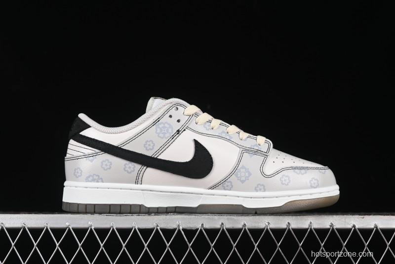 Nike Dunk Low Retro Casual Sneakers with Ancient Tang Print Design - FJ4188-001
