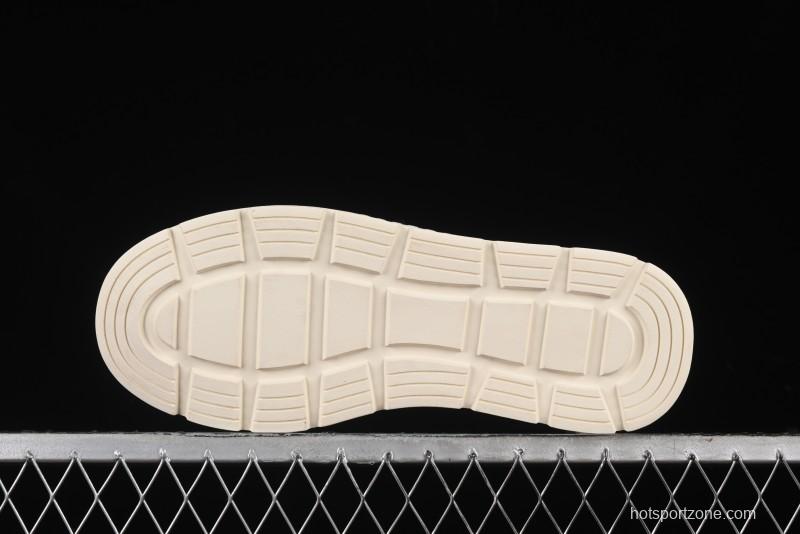 ECCO Street Light Series Autumn Platform Round Toe Versatile Casual White Sneakers 63311901002