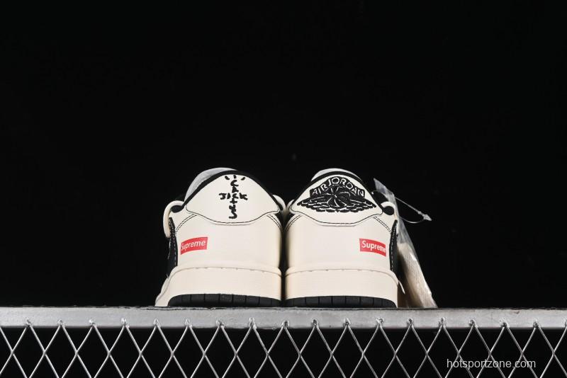 Nike Travis Scott x Fragment Design x Air Jordan 1 Low OG SP AJ1 Supreme Collaboration - SJ0086-134