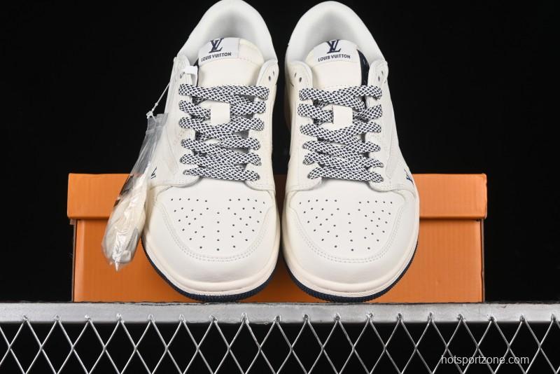 Nike Travis Scott x Fragment Design x Air Jordan 1 Low OG SP AJ1 LV Collaboration - XZ1268-003