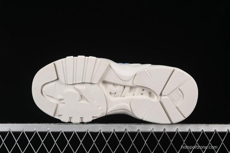 New York Yankees MLB Bigball Chunky Window Velvet Monogram Thick Sole Casual Running Shoes - 3ASHWVM4650NYS