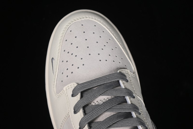 Nike SB Dunk Low Stussy Collaboration - Off White Grey Pig Anniversary Custom Low-Top Casual Skate Shoes - XX2025-888