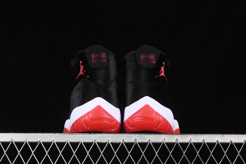 Nike Air Jordan 11 Retro "Bred Velvet" Basketball Shoes with Velvet Overlay - DB5457-061