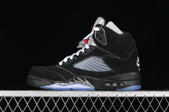 Nike Air Jordan 5 Retro Black Metallic Reimagined Basketball Shoes - HF3975-001