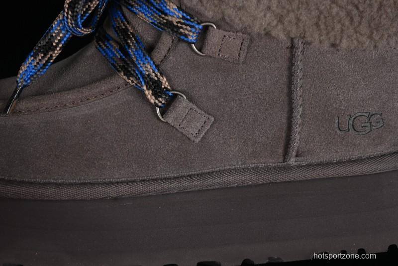 UGG Classic Mini II Fur Lace-Up Platform Mini Boots with Treadlite Outsole - 1143954