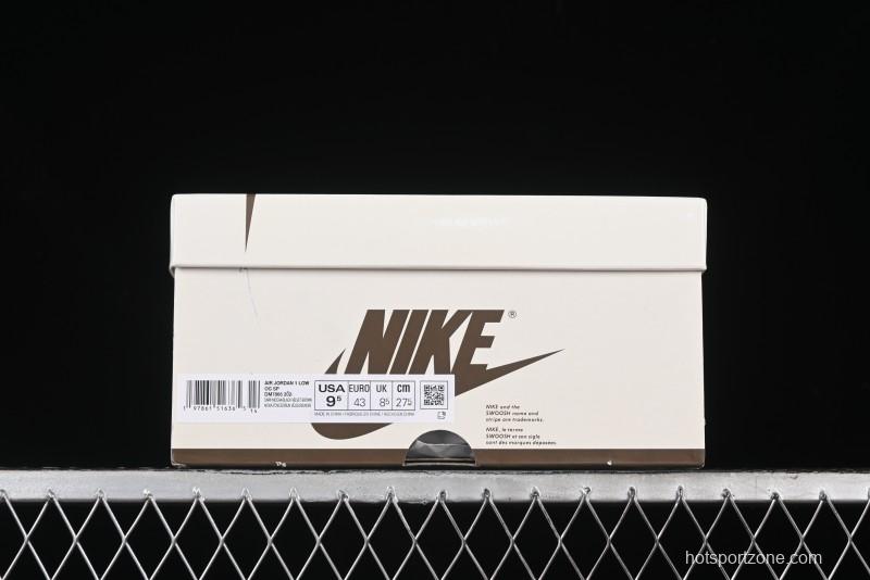 Nike Travis Scott x Air Jordan 1 Low OG AJ1 Collaboration Reverse Swoosh Sneakers - DM7866-202