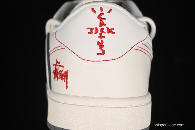 Nike Travis Scott x Fragment Design x Air Jordan 1 Low OG SP AJ1 Sneakers - SJ0086-136