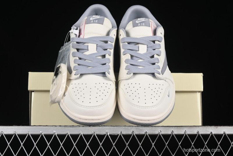 Nike Travis Scott x Fragment Design x Air Jordan 1 Low OG SP AJ1 Supreme Collaboration - XZ1168-003