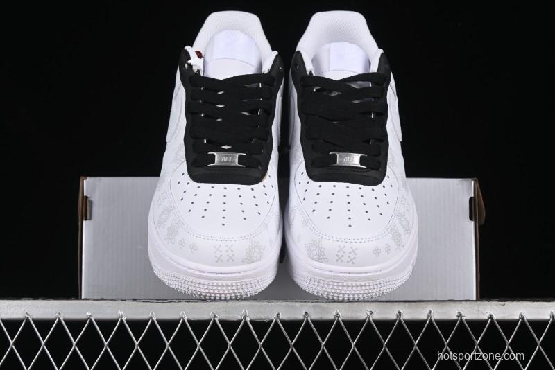 Nike Air Force 1 '07 Low Black Silk Chinese Style Casual Sneakers - ZH0316-036