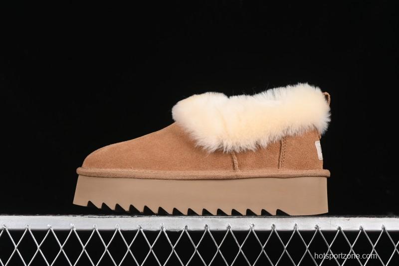 UGG Nita Platform Shearling Lined Winter Boots with Leather Upper - 1166733