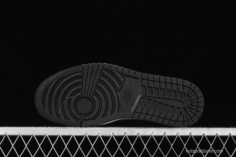 Nike Travis Scott x Fragment Design x Air Jordan 1 Low OG SP AJ1 Gucci Collaboration - Black Hook Dragonfly Low-top Casual Sneakers - SJ2068-137